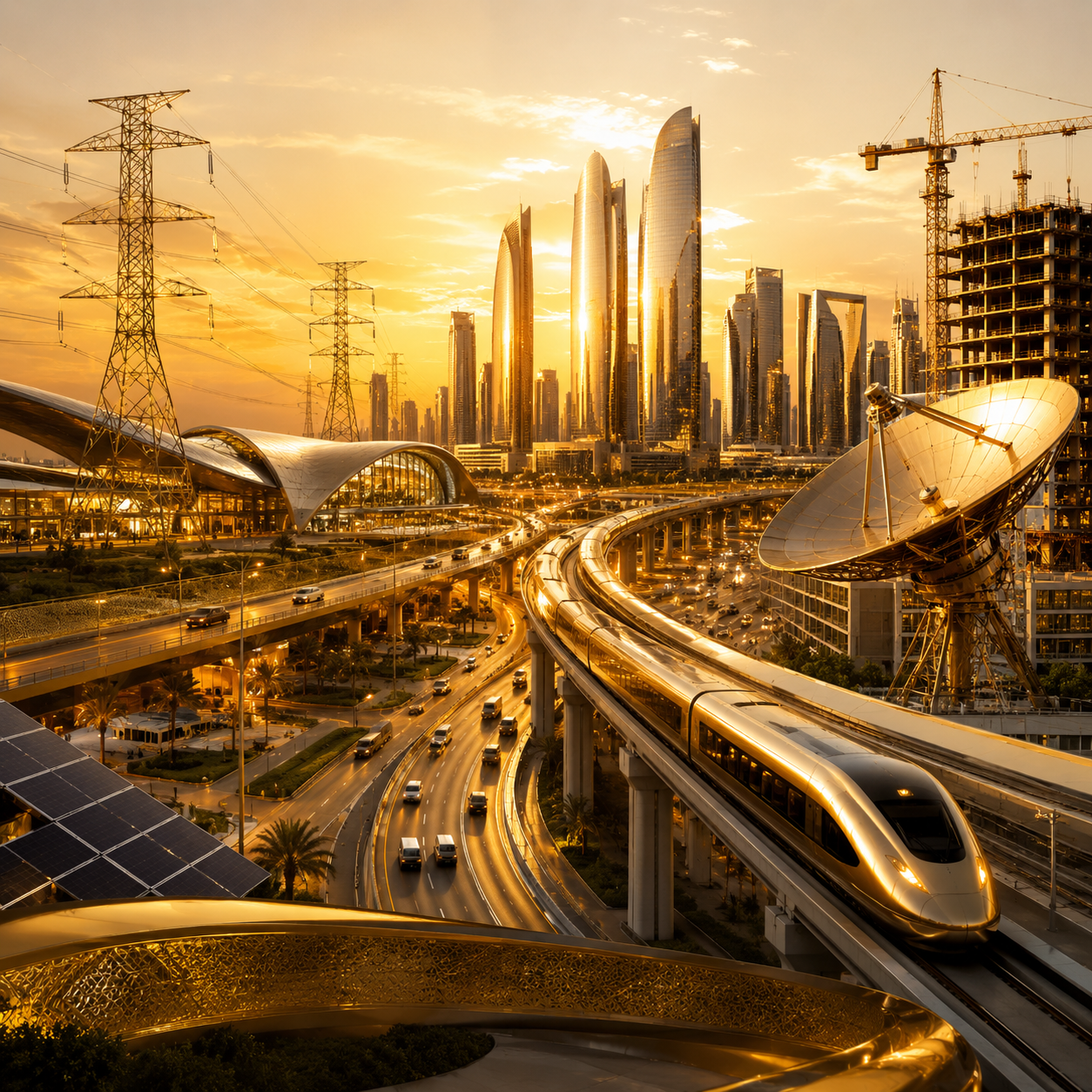 Infrastructure development and construction in Abu Dhabi