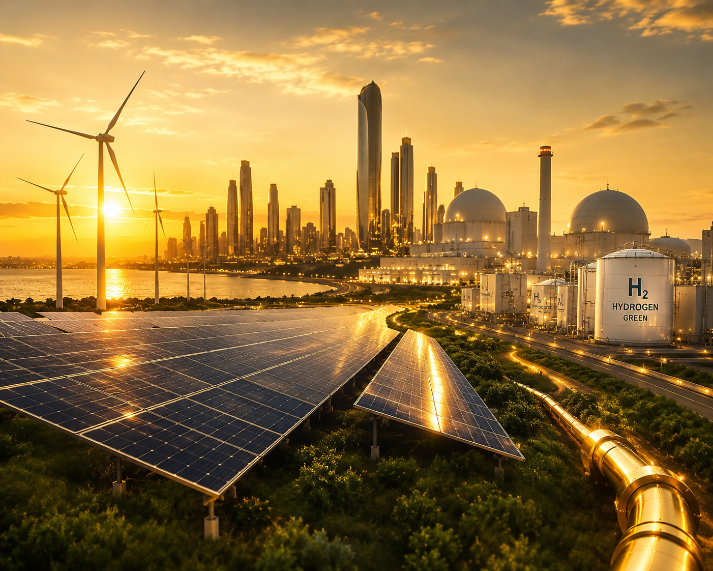 Solar panels and renewable energy infrastructure