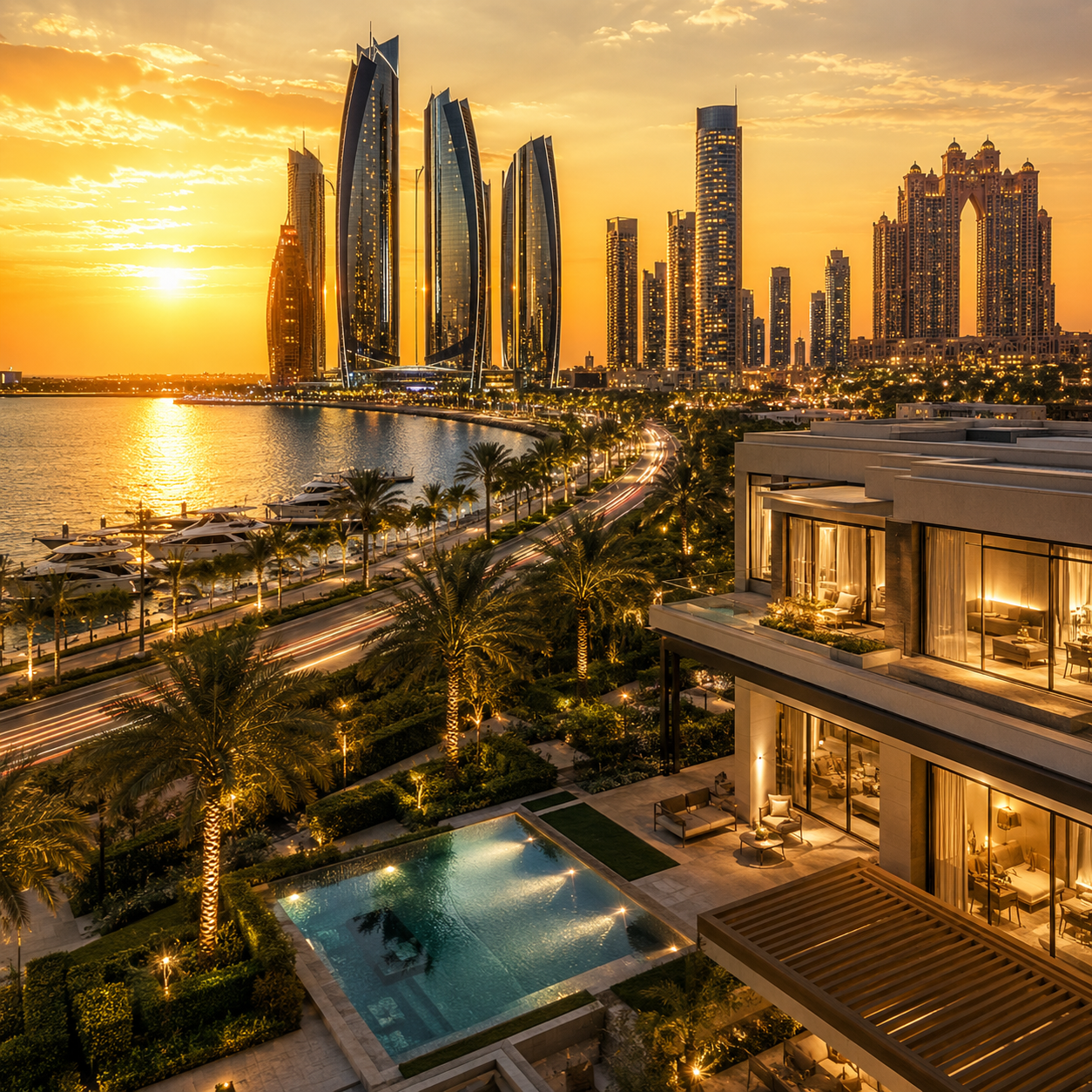 Abu Dhabi real estate and construction development